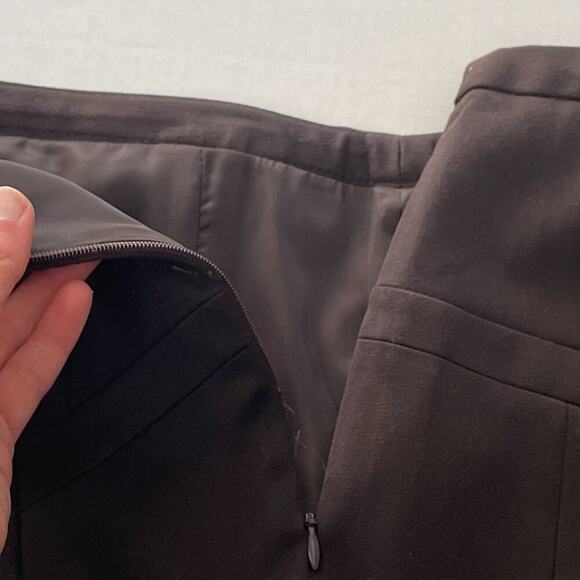 Express Design Studio Brown Pencil Skirt, Classic, Capsule Wardrobe Basic, 6 - Picture 5 of 14